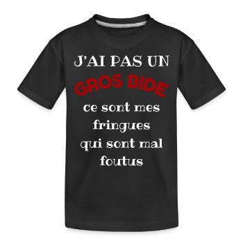 Männer, Frauen, Humorvoll, Humorvolles T-Shirt-Geschenk - Kinder Premium Bio T-Shirt - Schwarz - Vorne