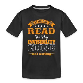 Mon manteau invisible ne fonctionne pas - T-shirt bio Premium Enfant - noir - Devant
