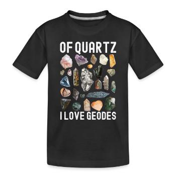 Geologe Geologie - Kinder Premium Bio T-Shirt - Schwarz - Vorne