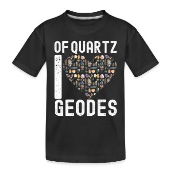 Geologe Geologie - Kinder Premium Bio T-Shirt - Schwarz - Vorne