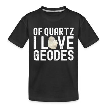Geologe Geologie - Kinder Premium Bio T-Shirt - Schwarz - Vorne