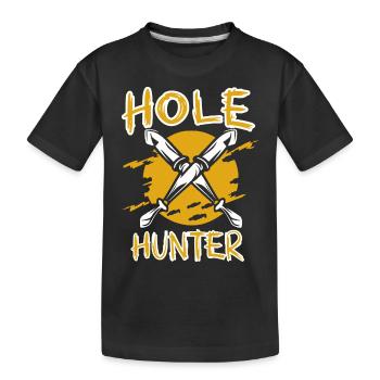PEOPLE LOCHBAGGER - Kinder Premium Bio T-Shirt - Schwarz - Vorne
