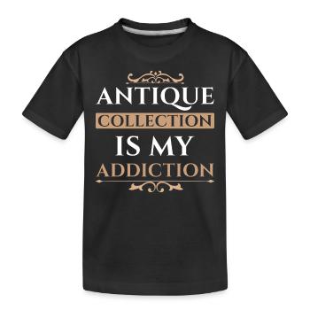 Collectionneur d’antiquités passionné - Célébrez votre - T-shirt bio Premium Enfant - noir - Devant