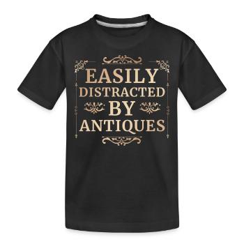 Antiquaire Collectionneur Passionné Antiquités - T-shirt bio Premium Enfant - noir - Devant