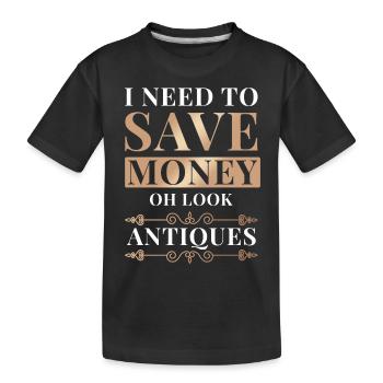 Antiquité Collector Essentials Antiquités nostalgiques - T-shirt bio Premium Enfant - noir - Devant