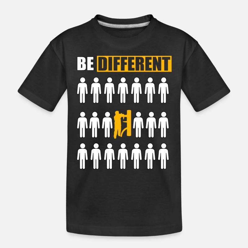 Être différent Wing Chun - T-shirt bio Premium Enfant - noir