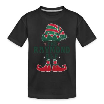 The Raymond Elf Pajama for Funny Christmas - Kids' Premium Organic T-Shirt - black - Front