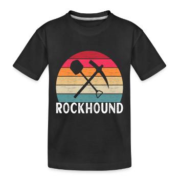 Geologe Geologie - Kinder Premium Bio T-Shirt - Schwarz - Vorne