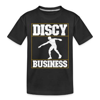 Lancer du disque Lancer du disque - T-shirt bio Premium Enfant - noir - Devant
