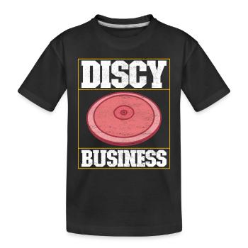 Lancer du disque Lancer du disque - T-shirt bio Premium Enfant - noir - Devant
