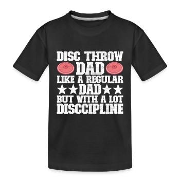 Lancer du disque Lancer du disque - T-shirt bio Premium Enfant - noir - Devant