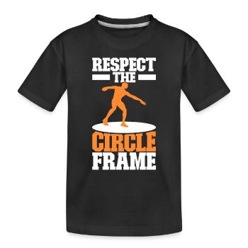 Lancer du disque Lancer du disque - T-shirt bio Premium Enfant - noir - Devant