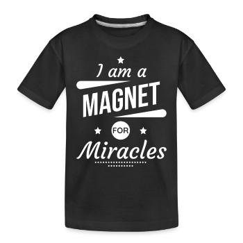 Citations inspirantes d’affirmations positives - T-shirt bio Premium Enfant - noir - Devant