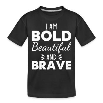 Citation d’affirmation positive inspirante pour - T-shirt bio Premium Enfant - noir - Devant