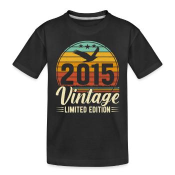 Geboren Legenden 2015 - Kinder Premium Bio T-Shirt - Schwarz - Vorne