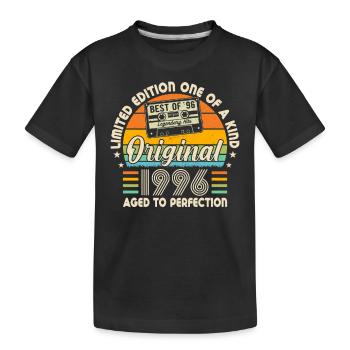 Geboren 1996 Legenden - Kinder Premium Bio T-Shirt - Schwarz - Vorne