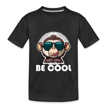 Soyez cool - T-shirt bio Premium Enfant - noir - Devant