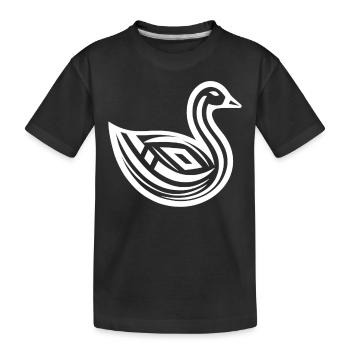 Goose Native American Zodiac - Kids' Premium Organic T-Shirt - black - Front