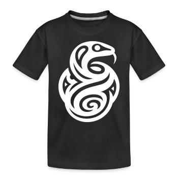 Serpent zodiaque amérindien - T-shirt bio Premium Enfant - noir - Devant