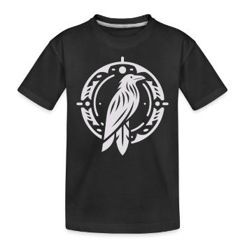 Corbeau zodiaque amérindien - T-shirt bio Premium Enfant - noir - Devant