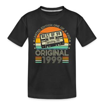 Jubiläums-Jahrhundert - 25 Jahre Stil - Kinder Premium Bio T-Shirt - Schwarz - Vorne