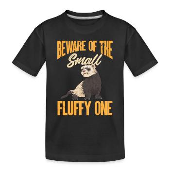 Furet, propriétaire de furet - T-shirt bio Premium Enfant - noir - Devant