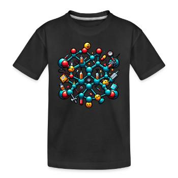 Organic Chemistry, Chemistry Students, Chemistry - Kids' Premium Organic T-Shirt - black - Front