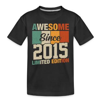 Geboren Legenden 2015 - Kinder Premium Bio T-Shirt - Schwarz - Vorne