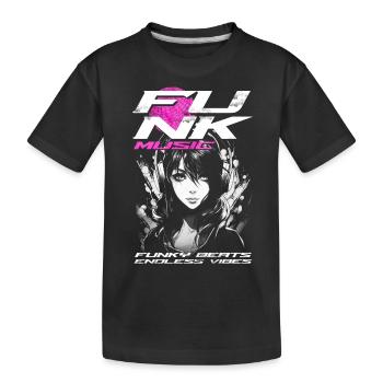Funk Music - Kids' Premium Organic T-Shirt - black - Front