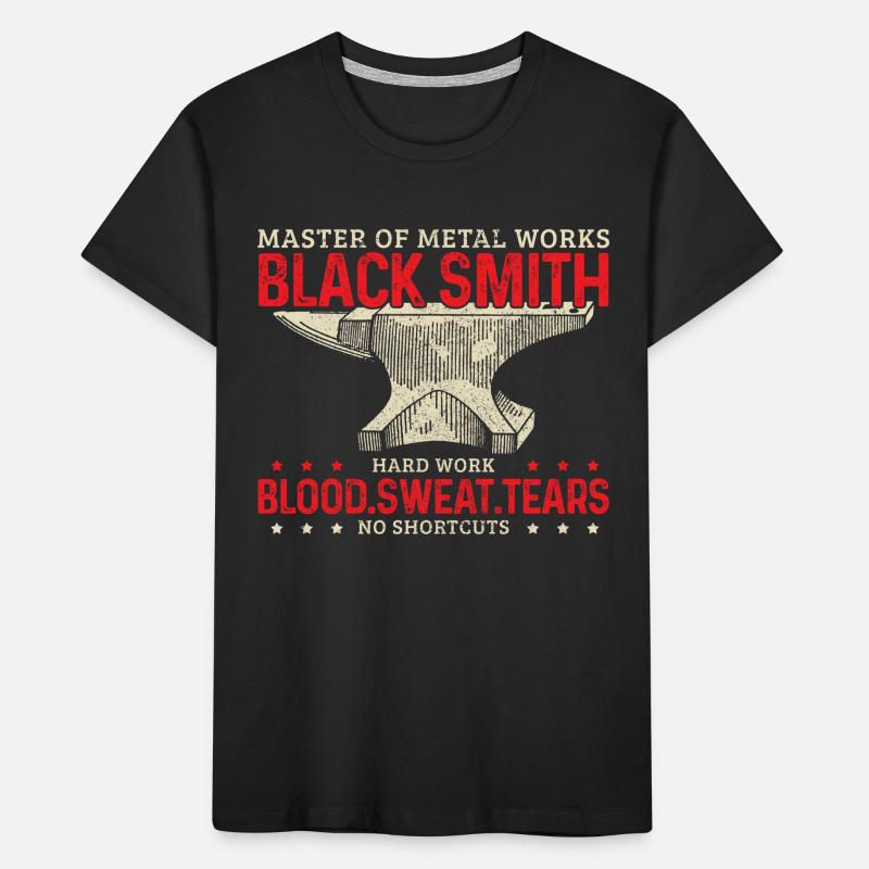 Forging Blacksmith Farrier Gift Kids' Premium Organic T-Shirt