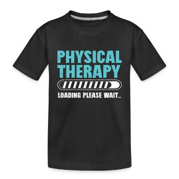 Kinésithérapeute Physiothérapie - T-shirt bio Premium Enfant - noir - Devant
