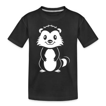Stinktier - Kinder Premium Bio T-Shirt - Schwarz - Vorne