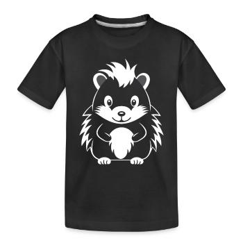 Stinktier - Kinder Premium Bio T-Shirt - Schwarz - Vorne