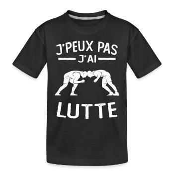 I can't I struggle - Kids' Premium Organic T-Shirt - black - Front