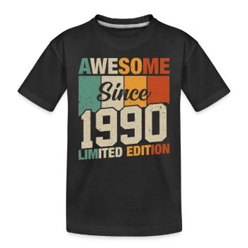 Jahrgang 1990 Legenden - Kinder Premium Bio T-Shirt - Schwarz - Vorne