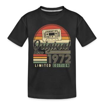 Légendaire Né en 1972 - T-shirt bio Premium Enfant - noir - Devant