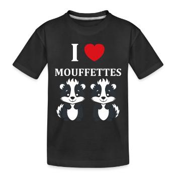 Humour Mouffette - T-shirt bio Premium Enfant - noir - Devant