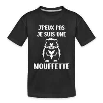 Humour Mouffette - T-shirt bio Premium Enfant - noir - Devant