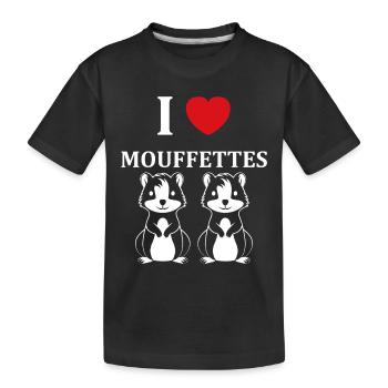 Humour Mouffette - T-shirt bio Premium Enfant - noir - Devant