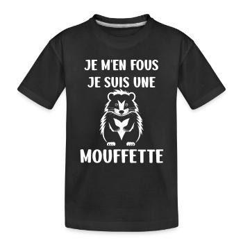 Humour Mouffette - T-shirt bio Premium Enfant - noir - Devant