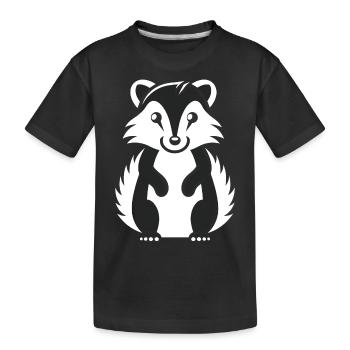 Humour Mouffette - T-shirt bio Premium Enfant - noir - Devant