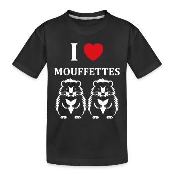 Humour Mouffette - T-shirt bio Premium Enfant - noir - Devant