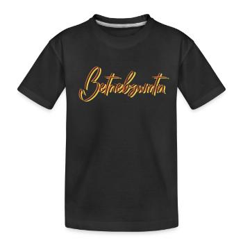 BWL Abschluss-Geschenk Betriebswirtin - Kinder Premium Bio T-Shirt - Schwarz - Vorne