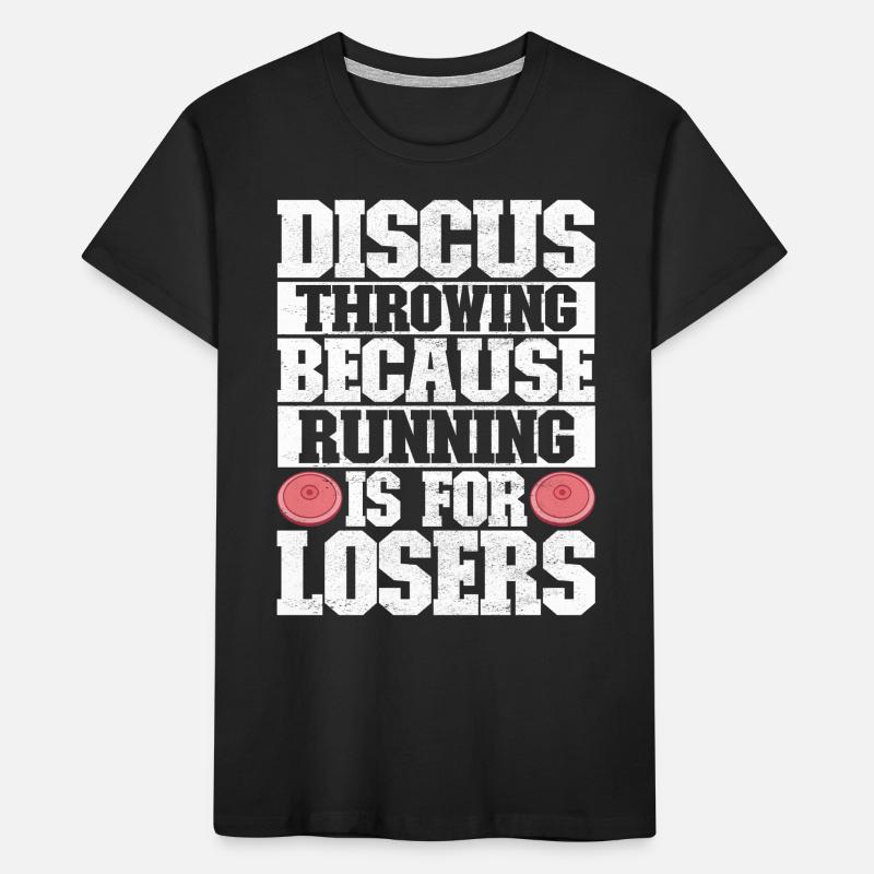 Diskuswerfer Diskuswerfen Kinder Premium Bio T-Shirt