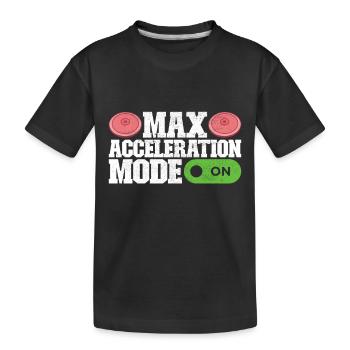Lancer du disque Lancer du disque - T-shirt bio Premium Enfant - noir - Devant