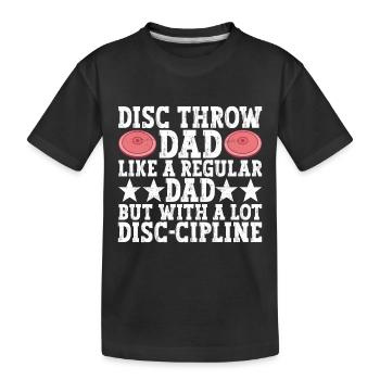 Lancer du disque Lancer du disque - T-shirt bio Premium Enfant - noir - Devant