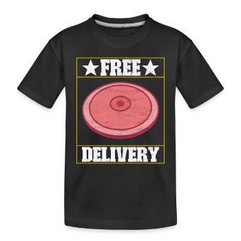Lancer du disque Lancer du disque - T-shirt bio Premium Enfant - noir - Devant