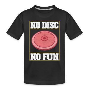 Lancer du disque Lancer du disque - T-shirt bio Premium Enfant - noir - Devant
