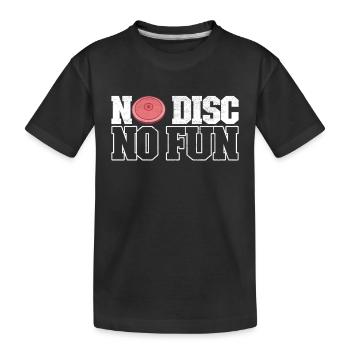 Diskuswerfer Diskuswerfen - Kinder Premium Bio T-Shirt - Schwarz - Vorne