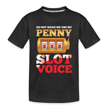 My Penny Slot Voice - Kinder Premium Bio T-Shirt - Schwarz - Vorne